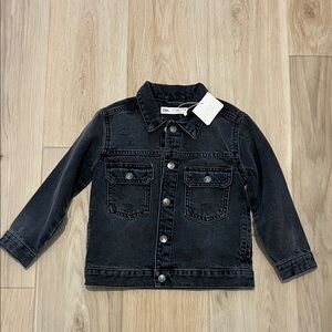 Zara Kids Dark Grey/Black Distressed Denim. NWT